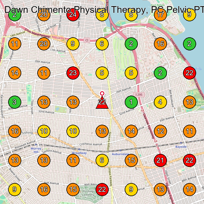 Dawn Chimento Physical Therapy, PC Pelvic PT & Wellness Physical Therapist GeoGrid ranking map for Whitestone NY